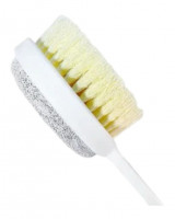 Щетка для душа Xiaomi Qualitell Double Sided Shower Brush с пемзой для пяток белая