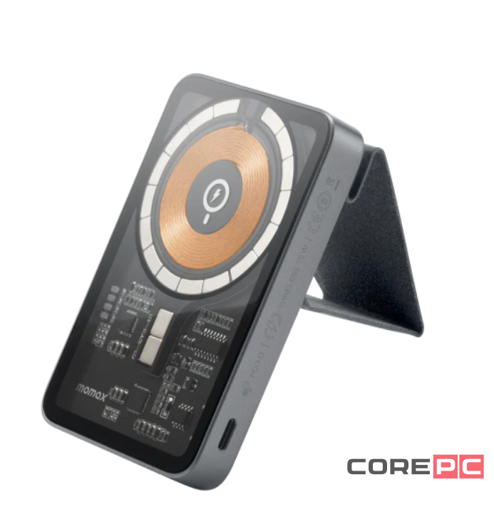 Powerbank магнитный с MagSafe Momax Q. Mag Power11 10000mAh IP111E черный