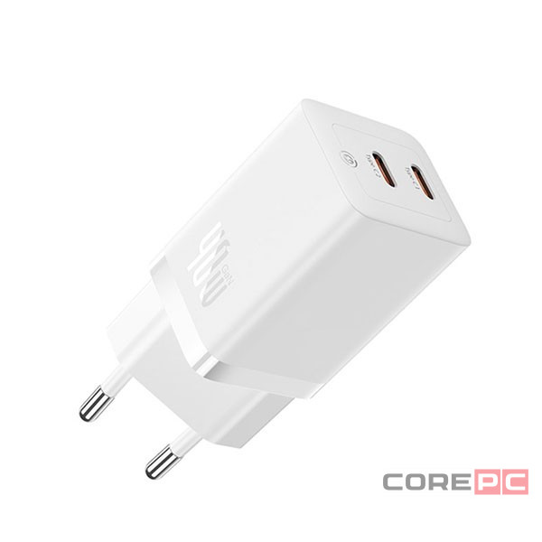 Сетевое зар. устр. Baseus GaN5 Pro Fast Charger C+C 40W CCGP180102 белое