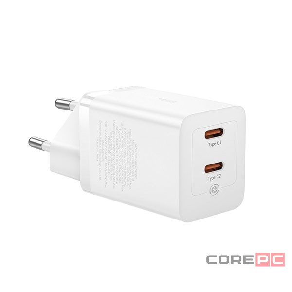 Сетевое зар. устр. Baseus GaN5 Pro Fast Charger C+C 40W CCGP180102 белое