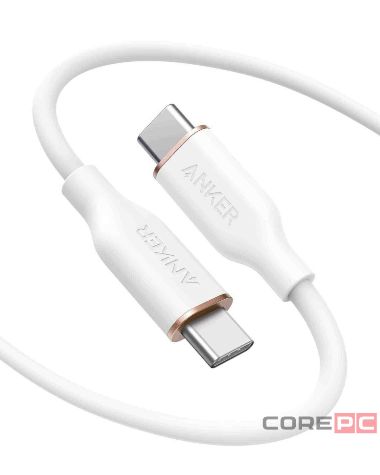 Usb Кабель-зарядка Type-C на Type-C Anker PowerLine III (A8552621) 0.9м белый