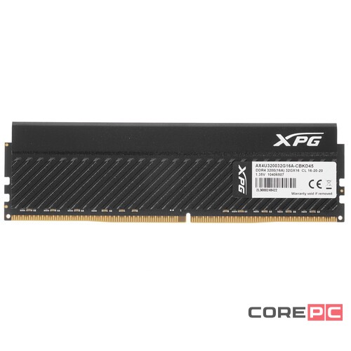 Оперативная память 32 Gb 3200 MHz ADATA XPG GAMMIX D45 Black (AX4U320032G16A-CBKD45)