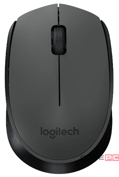 Мышь беспроводная Logitech M170 оптическая 1000DPI серо-черный