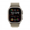 Apple Watch Ultra 2 49 mm Titanium Case Olive Alpine Loop (L)