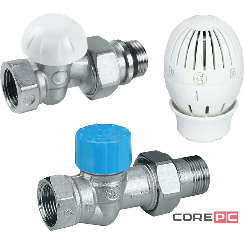 Комплект Giacomini для подкл. радиаторов прямой, DN-20, ВН, с увеличенным проходом, R470FX064