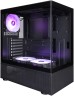 Компьютерный корпус 1STPLAYER MIKU Mi7-A ARGB Black (Mi7-A-BK-2FC7R-1FC7)