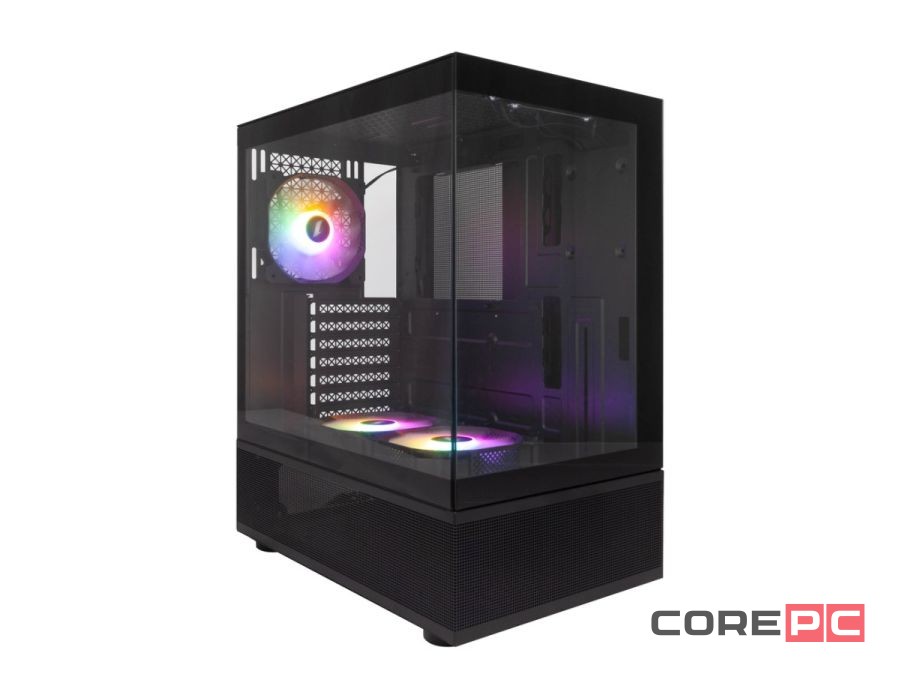 Компьютерный корпус 1STPLAYER MIKU Mi7-A ARGB Black (Mi7-A-BK-2FC7R-1FC7)