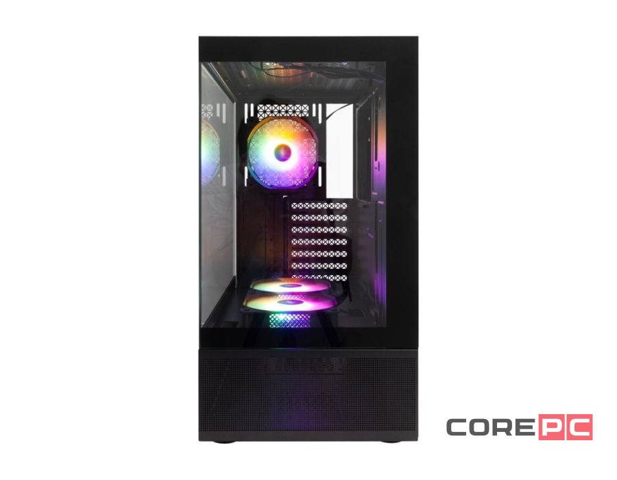 Компьютерный корпус 1STPLAYER MIKU Mi7-A ARGB Black (Mi7-A-BK-2FC7R-1FC7)