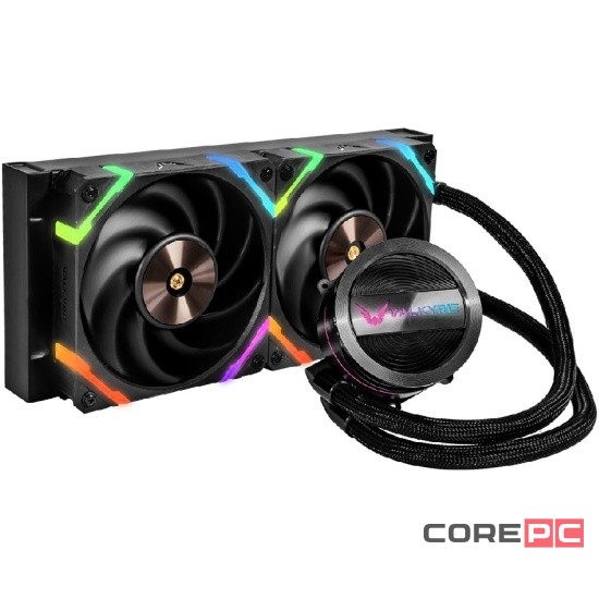Система жидкостного охлаждения для процессора Valkyrie Dragonfang 240 ARGB Black (HW GL240)