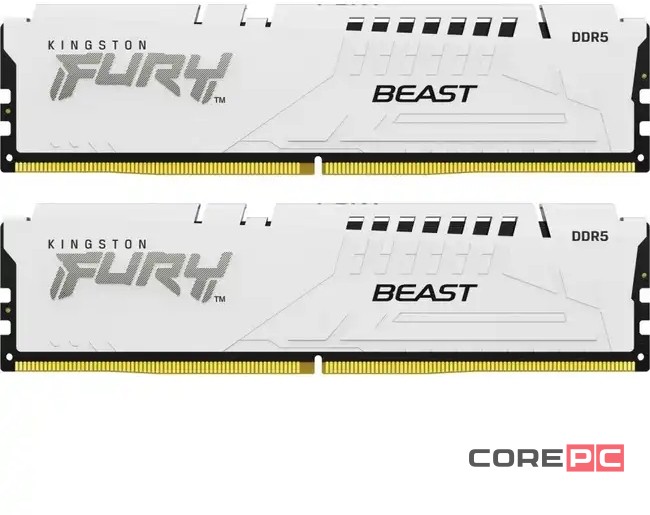 Оперативная память 32 Gb 5600 MHz Kingston FURY Beast AMD White (KF556C36BWEK2-32)