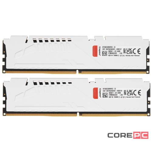 Оперативная память 32 Gb 5600 MHz Kingston FURY Beast AMD White (KF556C36BWEK2-32)
