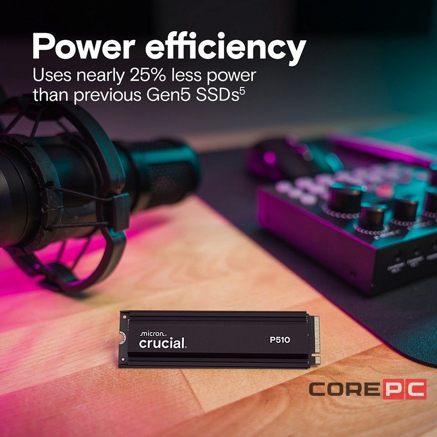 Твердотельный накопитель CRUCIAL 1000 Gb P510 (CT1000P510SSD5)