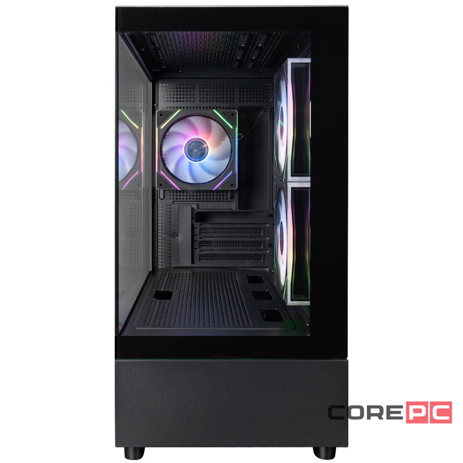Компьютерный корпус 1STPLAYER MIKU Mi5 ARGB Black (Mi5-BK-2FC7R-1FC7)