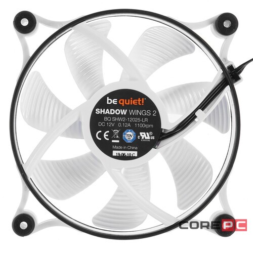 Корпусной вентилятор Be Quiet! SHADOW WINGS 2 WHITE 120mm BL088