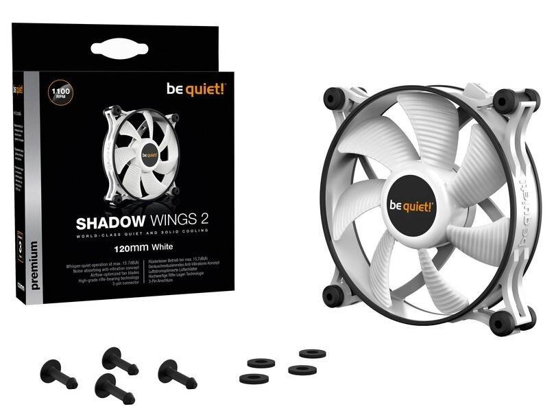 Корпусной вентилятор Be Quiet! SHADOW WINGS 2 WHITE 120mm BL088
