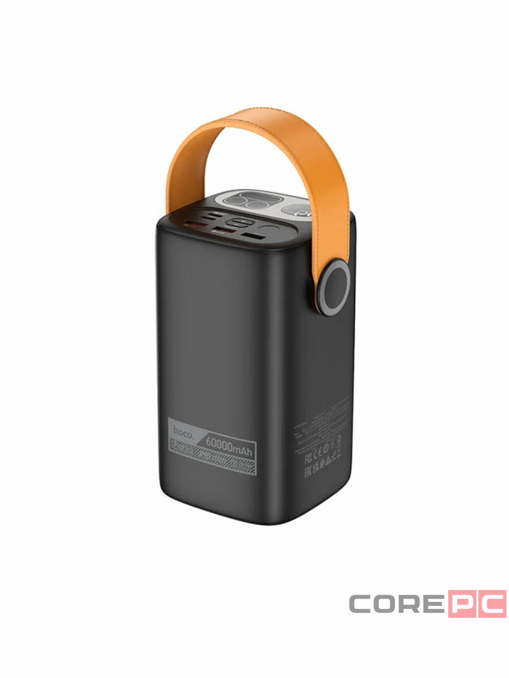 Powerbank Hoco DB160 60000mAh 3USB/2C 100W PD с фонариком черный