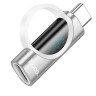 Переходник Hoco UA32A Type-C (папа) на Lightning (мама) серебристый