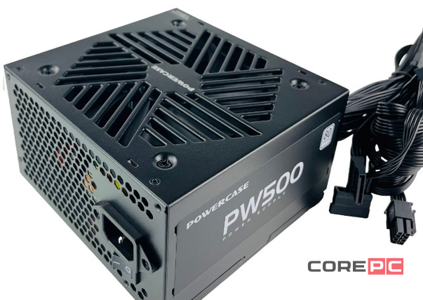 Блок питания Powercase 500W PW500 Black (PS-500W-DC)