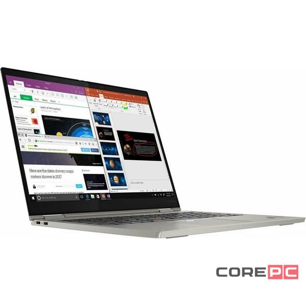 Ноутбук Lenovo ThinkPad X1 Titanium Yoga Gen 1 20QA00A0US (i5-1140G7/16GB/256GB SSD/13.5"/2256x1504/Touch/Intel Iris Xe/Windows 11 Pro) Титановый