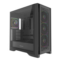 Компьютерный корпус Powercase ByteFlow Pro TG ARGB Black (CH9GPB-A4)
