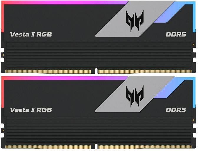 Оперативная память 32 Gb 6600 MHz Acer Predator Vesta II RGB Black VESTA2-32GB-6600-1R8-V2 (BL.9BWWR.359)