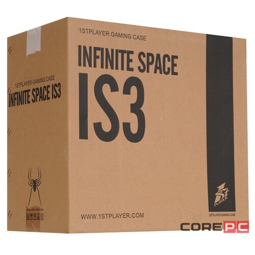 Компьютерный корпус 1STPLAYER INFINITE SPACE IS3 TG RGB White (IS3-WH-1F2-W)