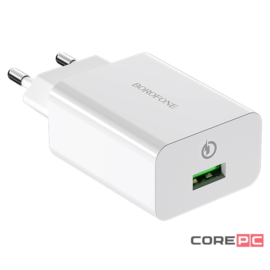Сетевое зар. устр. Borofone BA21A QC3.0 3A 18W белое