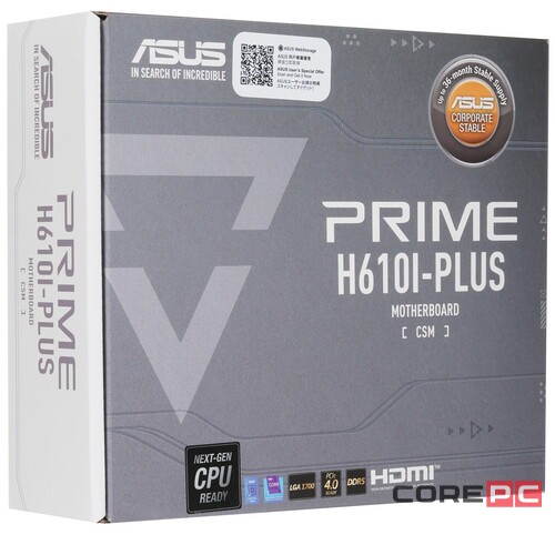Материнская плата ASUS PRIME H610I-PLUS-CSM 90MB1GB0-M0EAYC