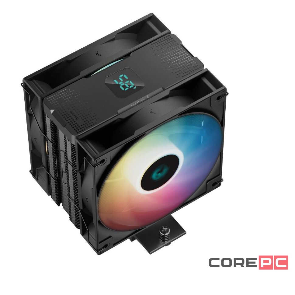 Кулер для процессора Deepcool AG400 DIGITAL PLUS Black (R-AG400-BKADMP-G-1)