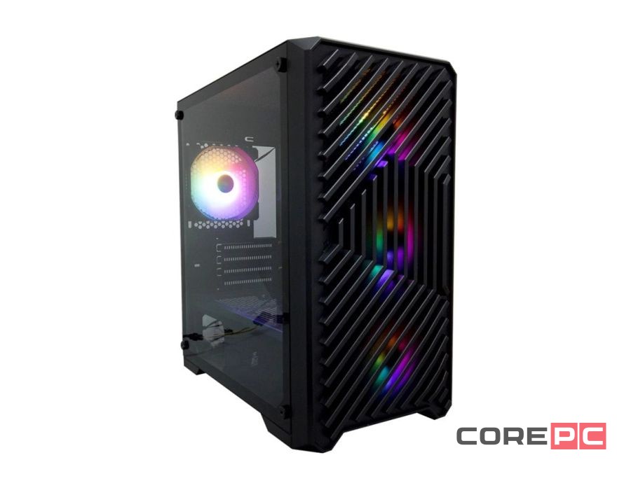 Компьютерный корпус 1STPLAYER TRILOBITE T5 ARGB Black (T5-BK-4F7)