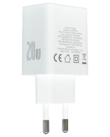Сетевое зар. устр. Baseus Cube Fast Charger 1USB/1C P10111403213-00 белое