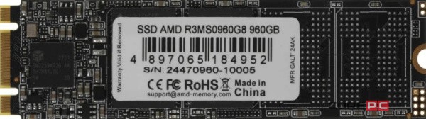 Твердотельный накопитель AMD 960 Gb R3 Series (R3MS0960G8)