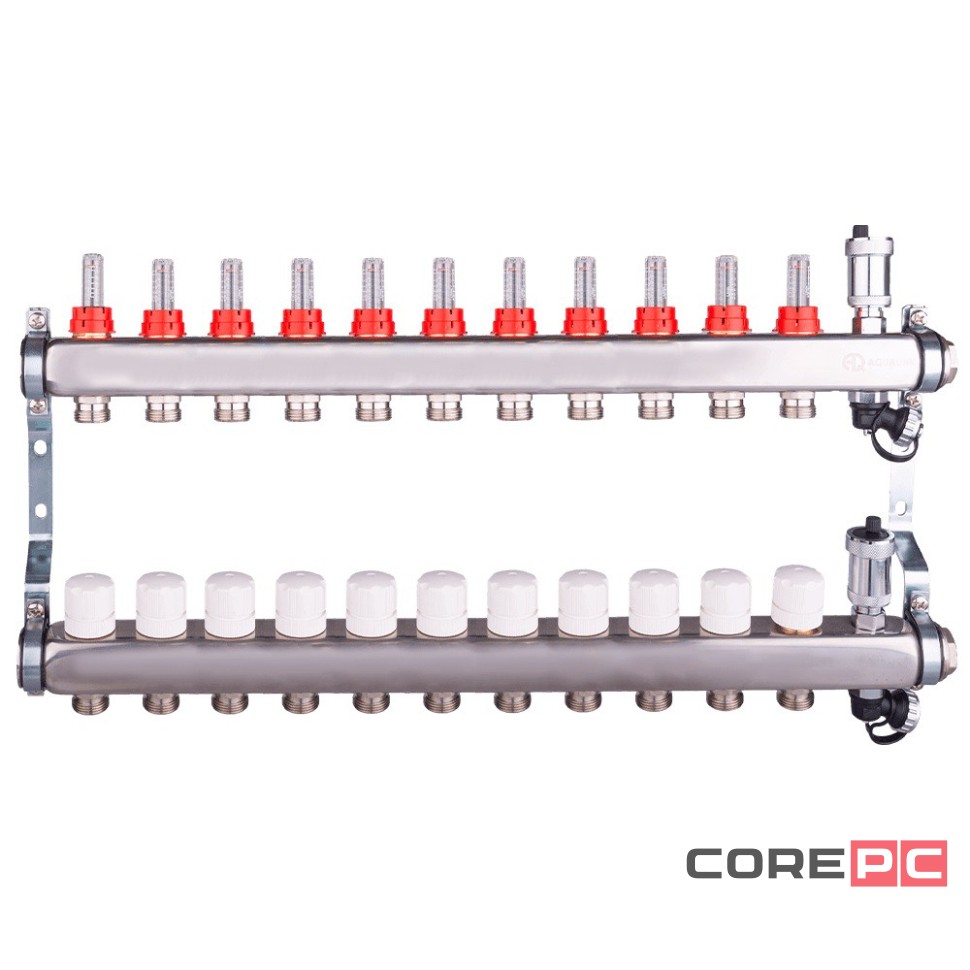 Группа коллект. AQUALINK регулир, настроеч и дренаж. клапаны, автомат. возд-к, нерж.сталь 1quot;х11х3/4quot;