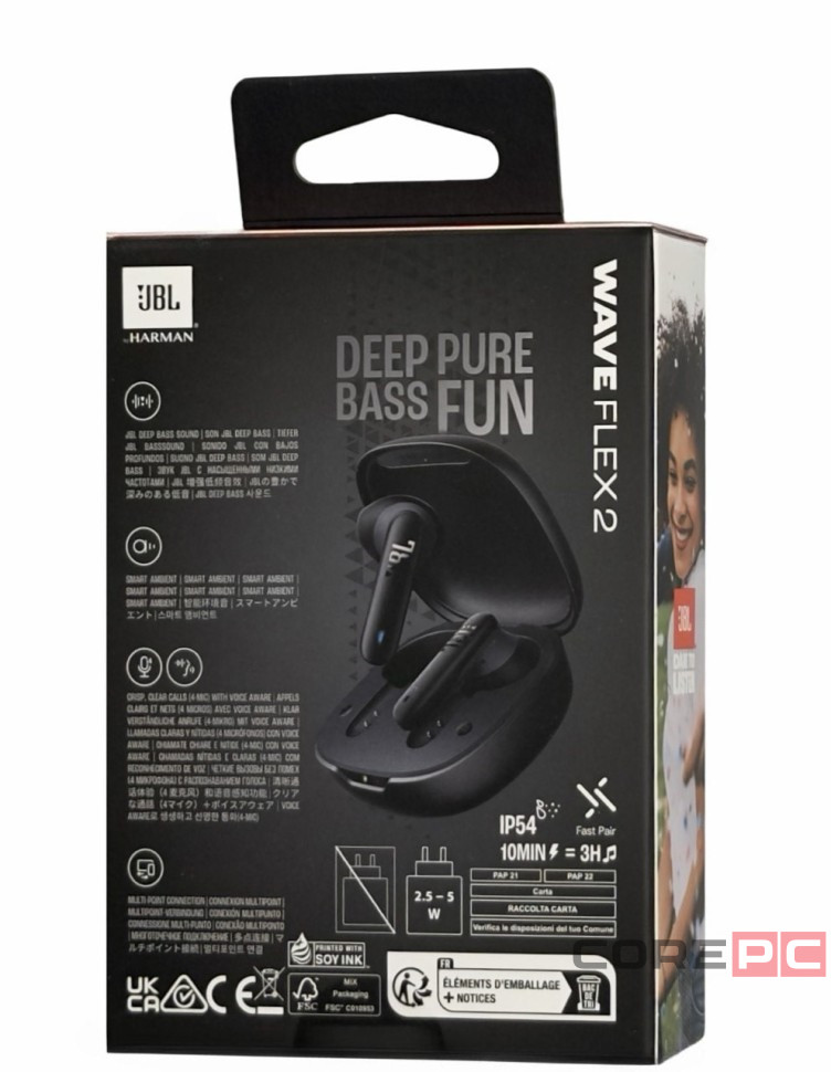 Беспроводные наушники TWS JBL Wave Flex 2 черные