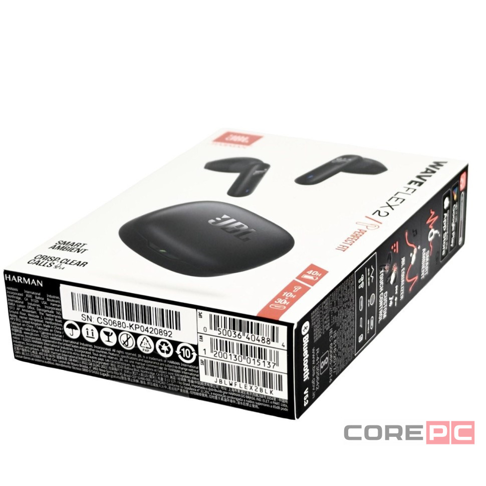 Беспроводные наушники TWS JBL Wave Flex 2 черные