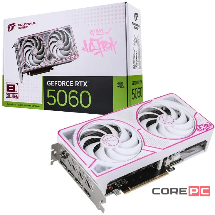 Видеокарта Colorful (RTX 5060 Ultra W DUO OC 8GB-V) GeForce RTX 5060 8GB ULTRA W DUO 8GB-V OC
