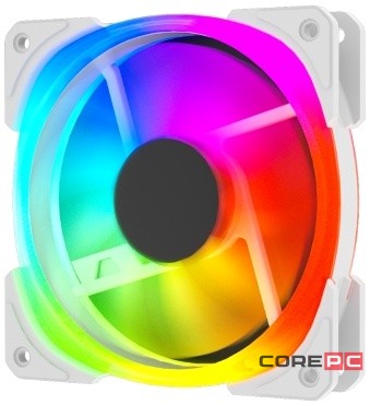 Вентилятор для корпуса Powercase CM21-12W ARGB White