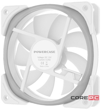 Вентилятор для корпуса Powercase CM21-12W ARGB White