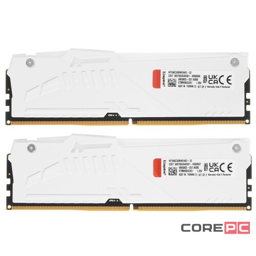 Оперативная память 32 Gb 5600 MHz Kingston FURY Beast AMD RGB White (KF556C36BWEAK2-32)
