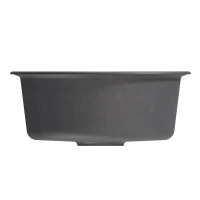 Мойкa МЛ-ГМ09 (ML-GM09) КОМФОРТ круглая, антрацит (343), 510 мм (глуб. чаши 190)