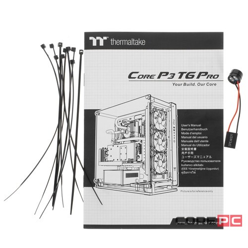 Компьютерный корпус Thermaltake CORE P3 Pro TG Snow White CA-1G4-00M6WN-09
