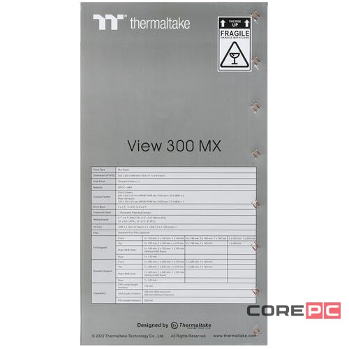 Компьютерный корпус Thermaltake СORE P3 TG Snow White CA-1G4-00M6WN-05