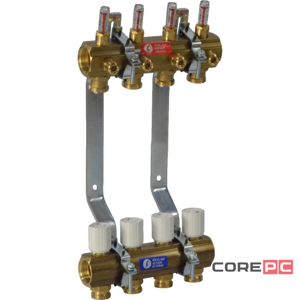 Комплект коллекторного узла Giacomini 1quot; x 3/4quot;E /4, R553KY064