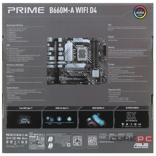 Материнская плата ASUS PRIME B660M-A WIFI D4 90MB1AE0-M1EAY0