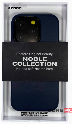 Накладка для i-Phone 14 Pro K-Doo Noble кожаная синий