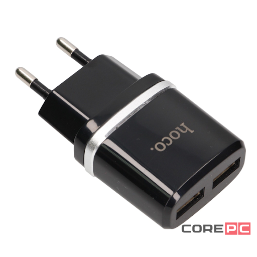 Сетевое зарядное устройство Hoco (C12Q) Quick Charger 3.0 USB 18W (черный)