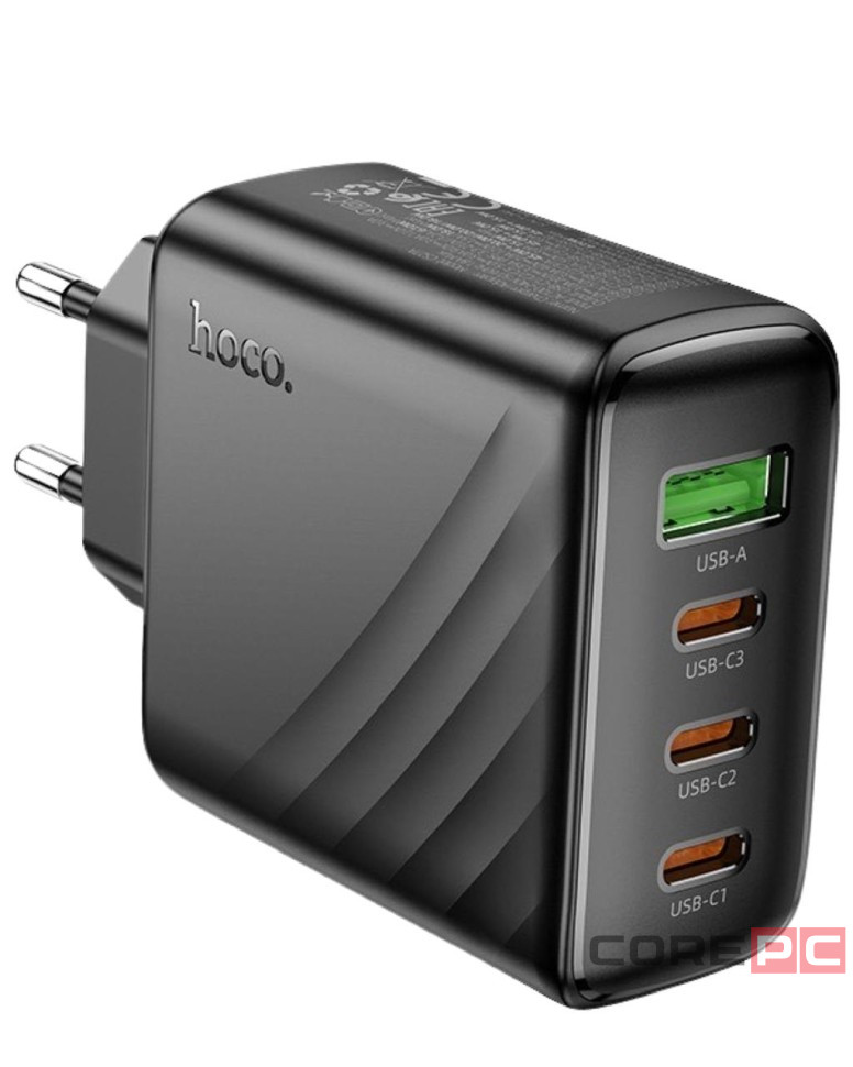 Сетевое зар. устр. Hoco CS27A 1USB/3C 67W черное