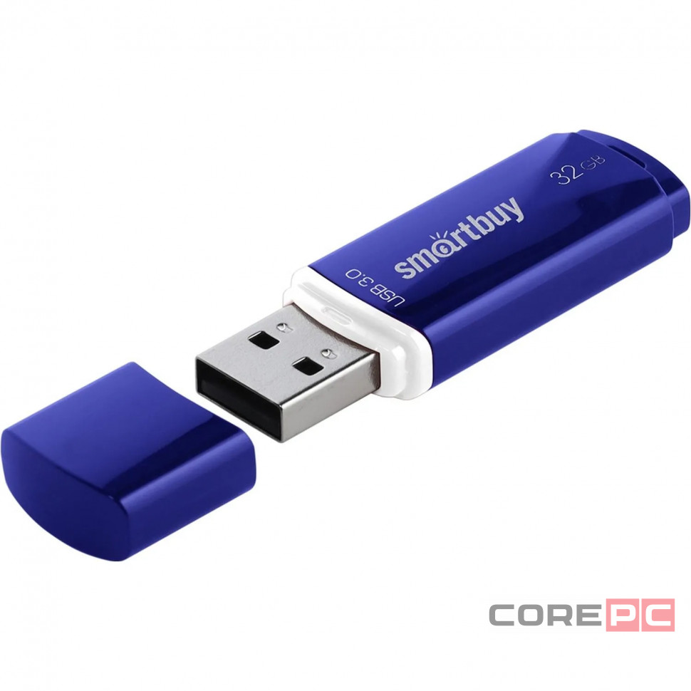 3.0 USB флеш накопитель Smartbuy 32GB Crown Blue (SB32GBCRW-Bl)