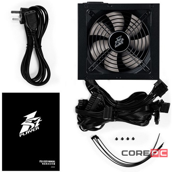 Блок питания 1STPLAYER 500W DK PREMIUM Black (PS-500AX)