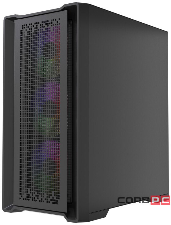 Компьютерный корпус Powercase ByteFlow Micro LE ARGB Black (CAMBFB-A4-LE)